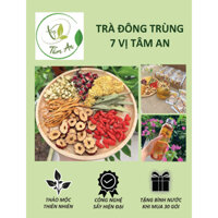 [ TẶNG BÌNH ] - Mua 1 hộp 30 gói Trà Đông Trùng 7 Vị Tâm An