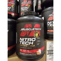 ( Tặng bình lắc) Thực phẩm thể hình Nitrotech 100% Whey Gold 5lbs - Tăng cơ giảm mỡ