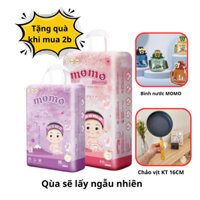 ( Tặng bình nước) Combo 2 bịch Bỉm tã dán/quần MOMO DIAMOND ORGANIC S64/m62/m60/l54/xl50/xxl48
