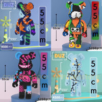 [ Tặng Búa] LeGo Đồ Chơi Lắp Ráp Mô Hình Bearbrick 55cm, Captain, IRonman