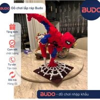[ TẶNG BÚA ] Xếp hình AVENGER spider man người nhện spider man size to 46cm đồ chơi mô hình nano 3d  chuẩn mẫu