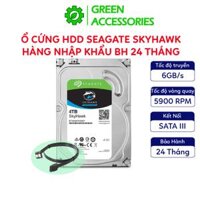 [ TẶNG CÁP SATA III ] Ổ cứng HDD Seagate SkyHawk 4TB/3TB/2TB/1TB 3.5 inch 5900RPM - Hàng Nhập Khẩu