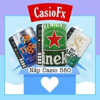 [ Tặng Dán phím ] Nắp Máy Tính CasioFx 580 Hình Lon Bia - Nhận in theo yêu cầu