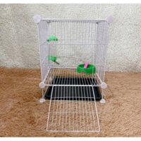 [ TẶNG DÂY RÚT] COMBO Chuồng BỌ Chim, Hamster - Chuồng Lưới Đa Năng Tự Lắp Ghép