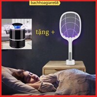 [ TẶNG ĐÈN BẮT MUỖI ] Vợt muỗi thông minh kiêm đèn bắt muỗi  MULTIFUNCTION -BHGR68