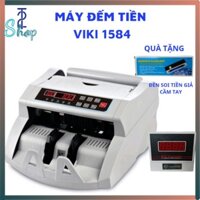 [ TẶNG ĐÈN SOI TIỀN GIẢ] MÁY ĐẾM TIỀN VIKI 1584 - HÀNG CHÍNH HÃNG BẢO HÀNH 1.5 NĂM, MÁY ĐẾM SÔ LƯỢNG TỜ