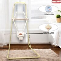 [ Tặng gối tựa lưng cao cấp và thảm lót chân ]Combo Xích đu kiêm Nhún nhảy - Mẫu cao cấp GGK-L-CC-JS - GEGAKIDS