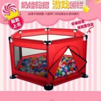 [ TẶNG KÈM 20 BÓNG] Nhà Bóng Mini- Quây Bóng Lục Giác Cho Bé Phát Triển Vận Động