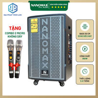 [ Tặng Kèm Bộ Sạc 30w ] Loa Kéo Karaoke Công Suất Lớn 380W | Nanomax SK-12X3 | Loa Kéo Bluetooth