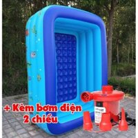 [ Tặng kèm bơm 2 chiều] Phao bơi, bể bơi cho bé. Kích thước: 1,2m x 2 tầng. 1,5m x 3 tầng. 1,8m x 3 tầng.