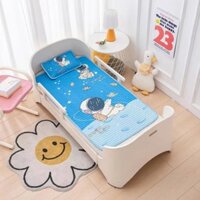 ( TẶNG KÈM GỐI ) Chiếu điều hòa cho bé, Chiếu lụa  Kích thước 60x120cm