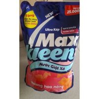 ( Tặng kèm hộp thức ăn 1.6L ) Nước giặt xả MaxKLeen hương hoa nắng 2,4L