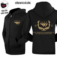 [ Tặng kèm khẩu trang] Áo hoodie T1 vô địch CKTG 2023, Áo khoác SKT T1 4 sao vô địch năm 2023 mới nhất