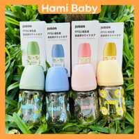 [ Tặng Kèm Núm ] Bình Sữa cho bé JUBON nhựa PPSU Cao Cấp họa tiết dễ thương size 170ml và 270 ml