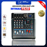 [ Tặng Kèm Phụ Kiện ] Bàn Mixer Mini Liền Công Suất Lớn MTMAX  F82D - Bàn Trộn Chính Hãng 2 Kênh 600W, 16 Hiệu Ứng Vang
