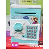 ( TẶNG KEM PIN ) Két nhựa mã số , két mini như 1 ống heo tiết kiệm tiền, két tự động và có nhạc