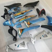 { TẶNG KÈM TEM} Bộ dàn áo cho xe Wave RS - Wave anpha đời 2006 đến 2016 Màu XANH NGỌC