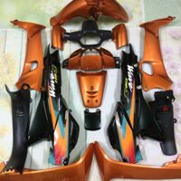 [ Tặng Kèm Tem ] Dàn áo xe wave alpha -  wave thái - wave nhỏ màu Cam - nhựa nguyên sinh ABS cloại 1