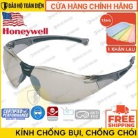 [ TẶNG KHĂN LAU KÍNH ] Kính bảo hộ Honeywell Sperian A800 BẠC _ Kính chống bụi, chống gió, tia UV