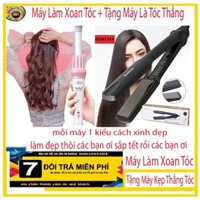 [ TẶNG MÁY LÀM XOAN TÓC ] Máy Là Tóc Duỗi Tóc 4 Nấc Nhiệt Bản Pro Size To KM329,cam kết chính háng đổi trả hài lòng
