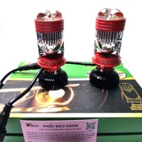 [ TẶNG MÓC+HẬU] Đèn Pha Bi Cầu T8 LASER  70W 12.24V/DC Pha Laser Mạnh Lắp Xe Máy, Ô Tô - Bảo Hành 12 Tháng