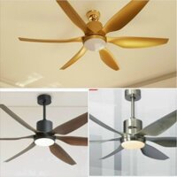 [ Tặng Móc Treo ] Quạt Trần Có Đèn 6 Cánh - 6 Tốc Độ Gió - 3 Chế Độ Led - Điều Khiển Từ Xa - Động Cơ DC 100% Lõi Đồng.