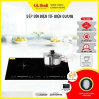 [ TẶNG NỒI CƠM ĐIỆN 1L] Bếp Đôi Điện Quang Điện Từ Gali GL-2026 – Đặt Âm / Nổi –  BH 24 Tháng