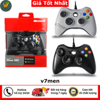 🎁 Tặng Núm 🎁 Tay cầm Chơi Game Microsoft Xbox 360 Full box Có Rung - Tay Cầm Có Dây Dùng Cho PC,Laptop chơi full skil