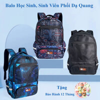 [ Tặng Quà] Balo Học Sinh Cấp 1,2,3 Sinh Viên Galaxy Nhiều Ngăn Phối Dạ Quang Hot Trend Bảo Hành 12 Tháng