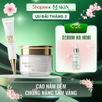 [ TẶNG SERUM HA MINI ] Combo Cao Ná.m, Kem Chống Nắng Sâm Vàng - MQ Skin