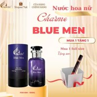 [ Tặng son] Nước hoa Charme BLUE MEN 100ml Phiên bản tiêu chuẩn.