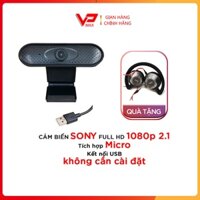 { Tặng Tai Nghe Somic } Webcam cảm biến sony 2.1Mp có Mic  Tặng kèm  tai nghe Somic EP19 Pro