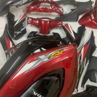 ( Tặng Tem ) Bộ Dàn áo xe Wave RSX 110 đời 2010 đến 2011 màu Đen Đỏ -- nhựa nguyên sinh -LOẠI ĐẸP