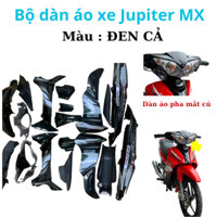 [ Tặng Tem ] Bộ Dàn áo xe Jupiter MX MẮT CÚ màu ĐEN -nhựa trắng ABS cao cấp