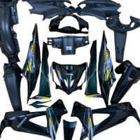 [ TẶNG TEM  ] Bộ dàn áo xe Wave RSX 100 đời- rsx 2008 đến 2009 màu ĐEN - nhựa nguyên sinh ABS