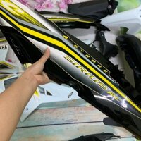 ( Tặng Tem ) Bộ Dàn áo xe Sirius RC màu Trắng Đen - nhựa trắng cao cấp LOẠI ĐẸP