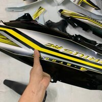 [ TẶNG TEM ] Bộ Dàn áo xe Sirius -Sirius RC màu Trắng Đen - nhựa nguyên sinh loại 1