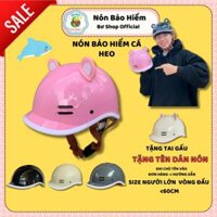 ( TẶNG TÊN GHI CHÚ) Nón Bảo Hiểm Kiểu Dáng Cá Heo Mẫu Mới Đủ Màu, Mũ Bảo Hiểm Cá Heo Phù Hợp Cho Nam Và Nữ Đi Xe Máy
