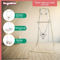 [ Tặng thảm lót chân cho Bé ]Xích Đu Nhún Nhảy Cho Bé - Combo 3 in 1 Nôi + Xích đu + Nhún nhảy