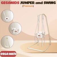 [ Tặng Thảm Nước + Gối Cao Cấp ] Combo 2 trong 1 Xích đu và Nhún nhảy cho Bé - GEGAKIDS