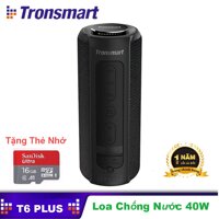 [ TẶNG THẺ NHỚ 16GB ] Loa Bluetooth Tronsmart T6 Plus Loa Di Động 40W âm Thanh Trâm Với Công Nghệ IPX6 Chống Nước Chống Thấm Kiêm Sạc Dự Phong Thuân Tiện