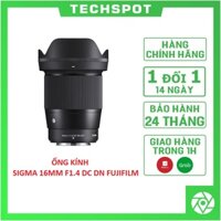 ( TẶNG THÊM 1 NĂM BẢO HÀNH ) Ống kính Sigma 16mm F1.4 DC DN Contemporary cho Fujifilm X - Hàng Chính Hãng