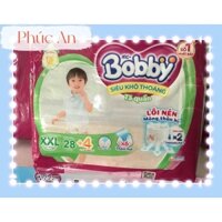 ( Tặng thêm 4 miếng ) Tã Quần Bobby Cho Bé Size XXL 28 Miếng 15 Đến 25 Kg - Bỉm Quần Trẻ Em Bobby Size XXL28