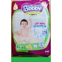 ( Tặng thêm 6 miếng Bên Trong ) Tã Quần Bobby XL 62 Miếng 12 Đến 17 Kg - Bỉm Quần Trẻ Em Bobby Size XL62