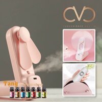 * TẶNG TINH DẦU* Quạt cầm tay phun sương  mini đầu USB đa năng