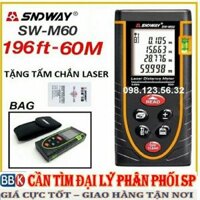 ( TẶNG TÚI  + PIN )  Máy Đo khoảng Cách Bằng Tia Laze -- Thước Đo Laze SNWAY Cao Cấp