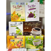 ( Tặng vitamin) Trà Đào, Trà Bí Đao, Kelly Coffee Giảm Cân Kelly Detox – Giảm Cân, Thanh Nhiệt
