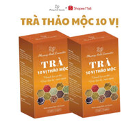 [ TẶNG XỊT KÍCH MỌC TÓC ] COMBO 2 HỘP TRÀ THẢO MỘC 10 VỊ PHƯƠNG ANH COSMETIC - thanh lọc cơ thể, đẹp da đẹp dáng