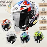 [ TẶNGTÚI+TEMKYT+KHĂNTRÙM ] Mũ Nón Bảo Hiểm 3/4 KLT VENOM 2 Màu Tem DRAGON BOY KÍNH Helmet FreeShip [CHÍNH HÃNG].