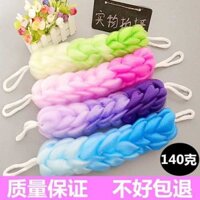🔥 Tạo bọt 🔥 Có thể tạo bọt phong phú Bông tắm tạo bọt Chà lưng của bạn có hàng sẵn sản phẩm tắm Nhẹ nhàng và thoải mái Không dễ dàng để nới lỏng Siêu mềm ✲140g bồn tắm lớn bóng hoa dải tắm gradient màu cọ xát lưng dải dài tạo tác tắm không yêu cầu trợ g